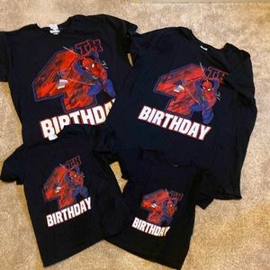 Family birthday shirts